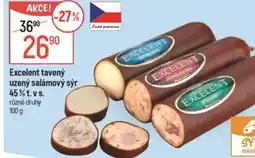 Globus Excelent tavený uzený salámový sýr 45% t.vs. nabídka