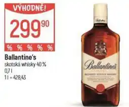 Globus Ballantine's skotská whisky 40% nabídka