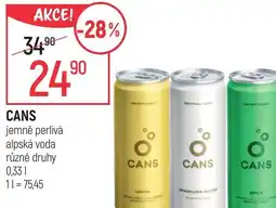 Globus CANS jemně perlivá alpská voda nabídka