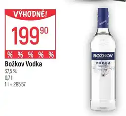 Globus BOŽKOV Vodka nabídka