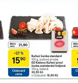 Tesco Kuřecí šunka standard nabídka