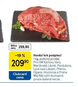 Tesco Hovězí krk podplecí nabídka