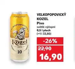 Kaufland Pivo velkopopovický kozel nabídka
