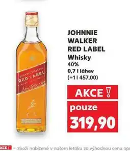 Kaufland Johnnie walker red label nabídka