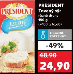 Kaufland PRÉSIDENT Tavený sýr nabídka