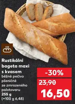 Kaufland Rustikální bageta maxi s kvasem nabídka