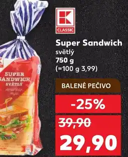 Kaufland Super Sandwich světlý nabídka