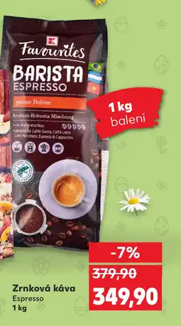 Kaufland Zrnková káva Espresso nabídka