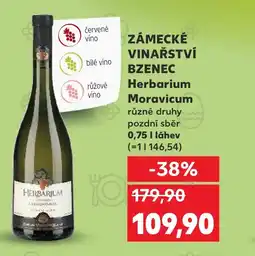 Kaufland ZÁMECKÉ VINAŘSTVÍ BZENEC Herbarium Moravicum nabídka