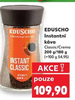 Kaufland EDUSCHO Instantní kava nabídka