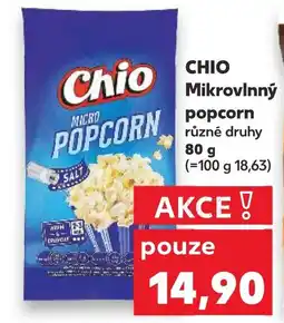 Kaufland CHIO Mikrovlnný popcorn nabídka