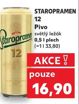 Kaufland STAROPRAMEN 12 Pivo nabídka