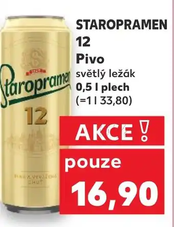 Kaufland STAROPRAMEN 12 Pivo nabídka