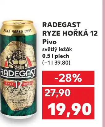 Kaufland RADEGAST RYZE HOŘKÁ 12 Pivo nabídka