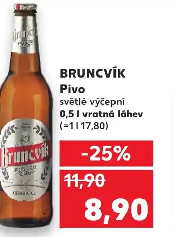 Kaufland BRUNCVÍK Pivo nabídka
