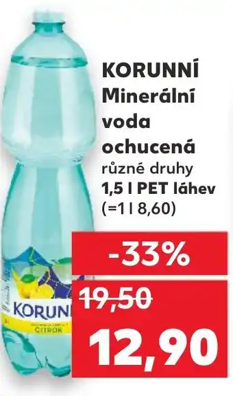 Kaufland KORUNNÍ Minerální voda ochucená nabídka