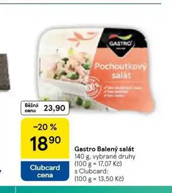 Tesco Gastro balený salát nabídka