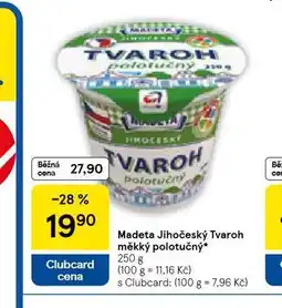 Madeta jihočeský tvaroh měkký polotučný