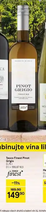 Tesco Tesco finest pinot grigio nabídka