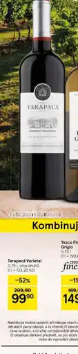 Tesco Tarapacá varietal nabídka