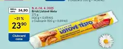 Tesco Brick listové těsto nabídka