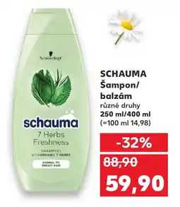 Kaufland SCHAUMA Šampon/ balzám nabídka