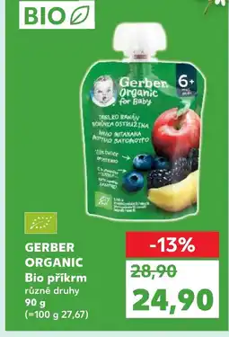 Kaufland GERBER ORGANIC Bio příkrm nabídka