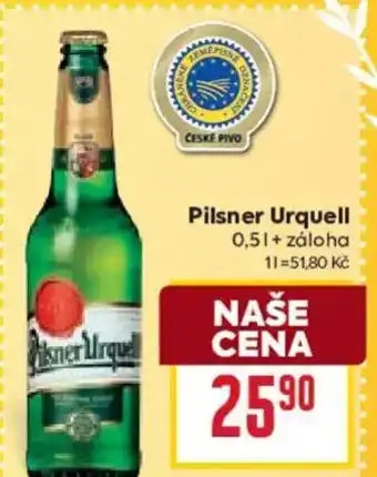 Billa Pilsner Urquell nabídka