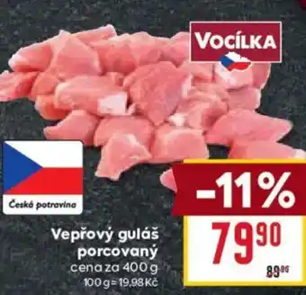Billa Vepřový guláš porcovaný nabídka