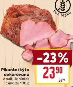 Billa Pikantní kýta dekorovaná nabídka