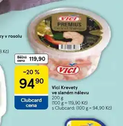 Tesco Krevety ve slaném nálevu nabídka