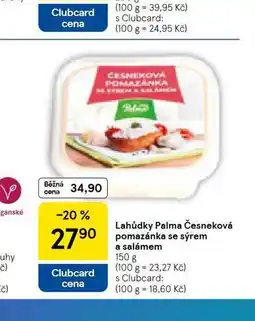 Tesco Česneková pomazánka se sýrem a salámem nabídka