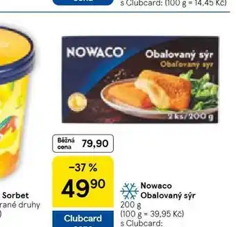 Tesco Nowaco obalovaný sýr nabídka
