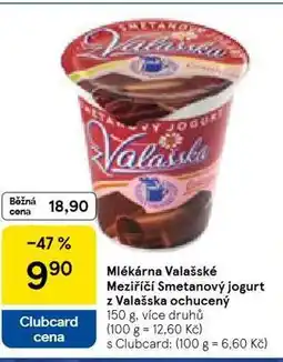 Tesco Smetanový jogurt z valašska ochucený nabídka