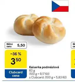 Tesco Kaiserka podmáslová nabídka