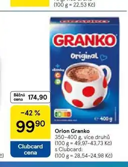 Tesco Orion granko nabídka