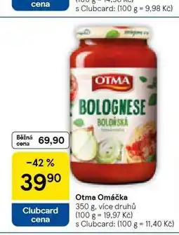 Tesco Otma omáčka nabídka