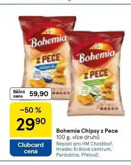 Tesco Bohemia chipsy z pece nabídka