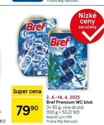 Tesco Bref premium wc blok nabídka