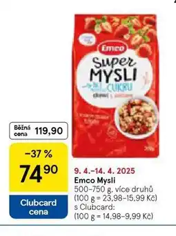 Tesco Emco mysli nabídka