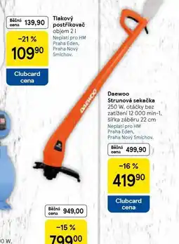 Tesco Daewoo strunová sekačka nabídka