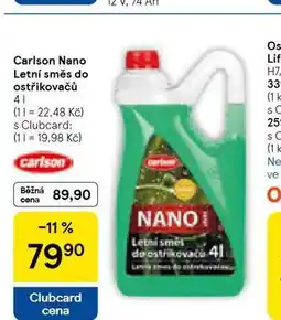 Tesco Carlson nano letní směs do ostřikovačů nabídka