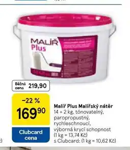 Tesco Malíř plus malířský nátěr nabídka