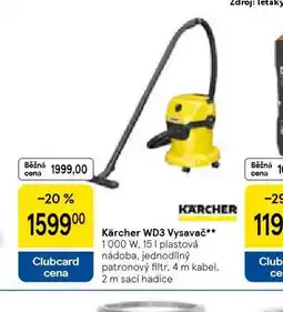 Tesco Kärcher wd3 vysavač nabídka