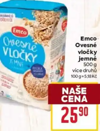 Billa Emco Ovesné vločky jemné nabídka