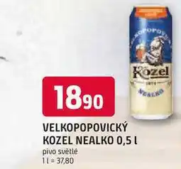Trefa VELKOPOPOVICKÝ KOZEL NEALKO 0,5l nabídka