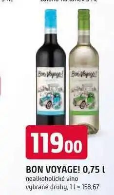 Trefa BON VOYAGE! 0,75 L nabídka