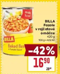 Billa BILLA Fazole v rajčatové omáčce nabídka