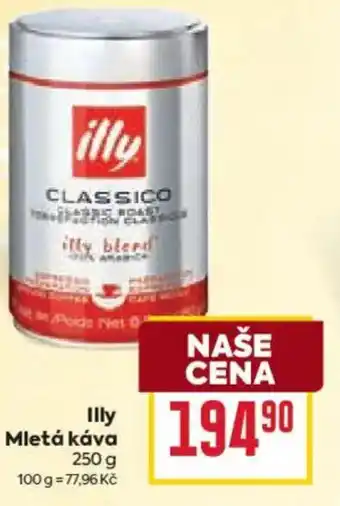 Billa illy Mletá káva nabídka