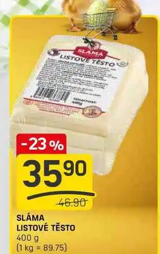 Flop SLÁMA LISTOVÉ TĚSTO 400 g nabídka